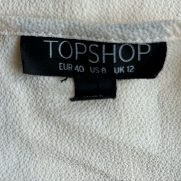TOPSHOP Elegant Cream Twist Front Women's Top - Picture 11 of 11